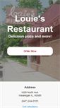 Mobile Screenshot of louiesrestaurantwaukegan.com